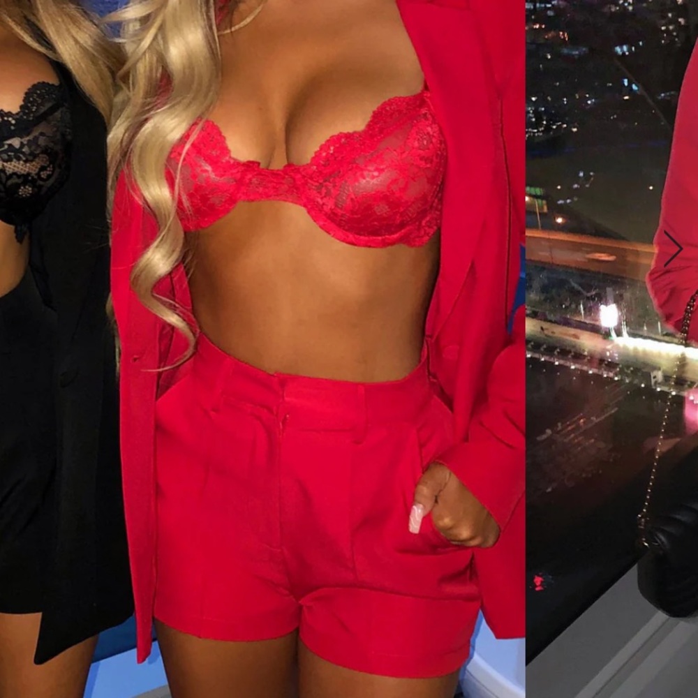 COPY - SOLD OUT Babyboo fashion red set including: jacket/blaxer, shorts, and b…